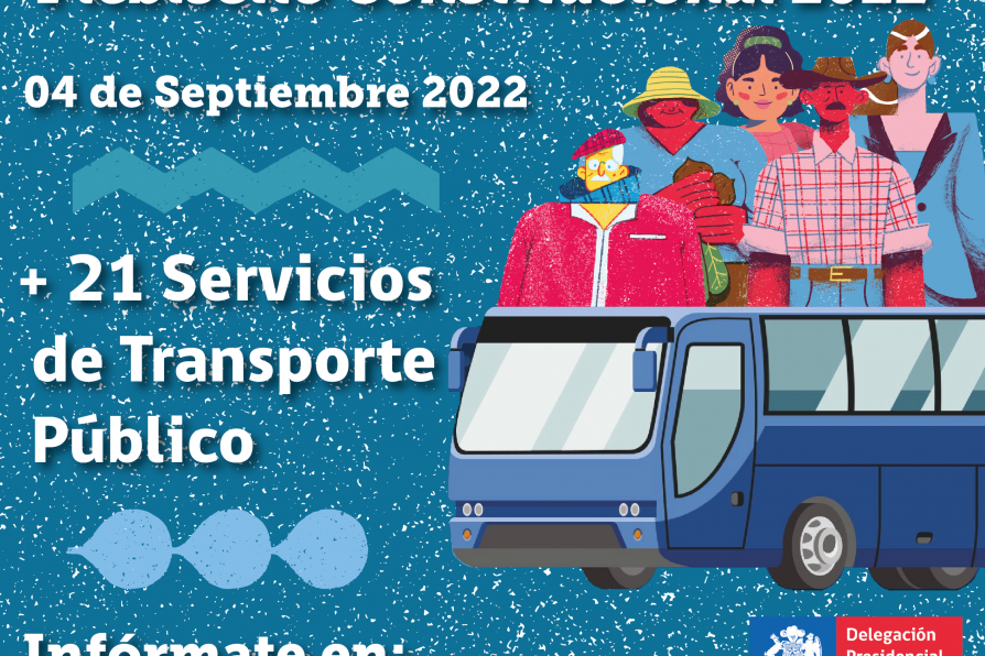 La DPP Petorca informa que se dispondrá de Servicios de Transporte Gratuito para Plebiscito Constitucional de Septiembre 2022