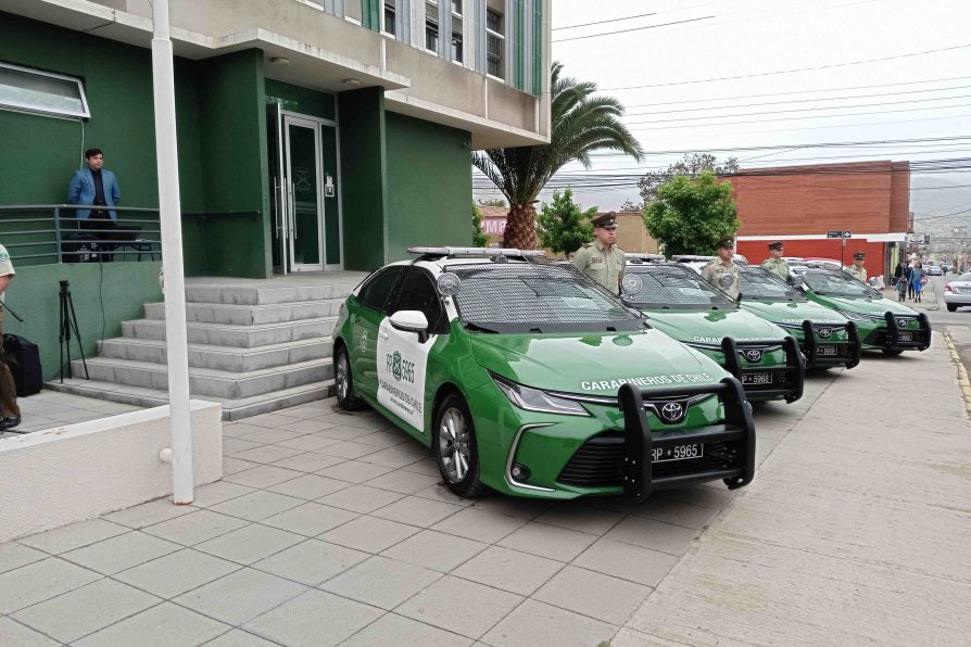 Para apoyar la labor de Carabineros, la provincia de Petorca recibe 4 nuevos vehículos policiales