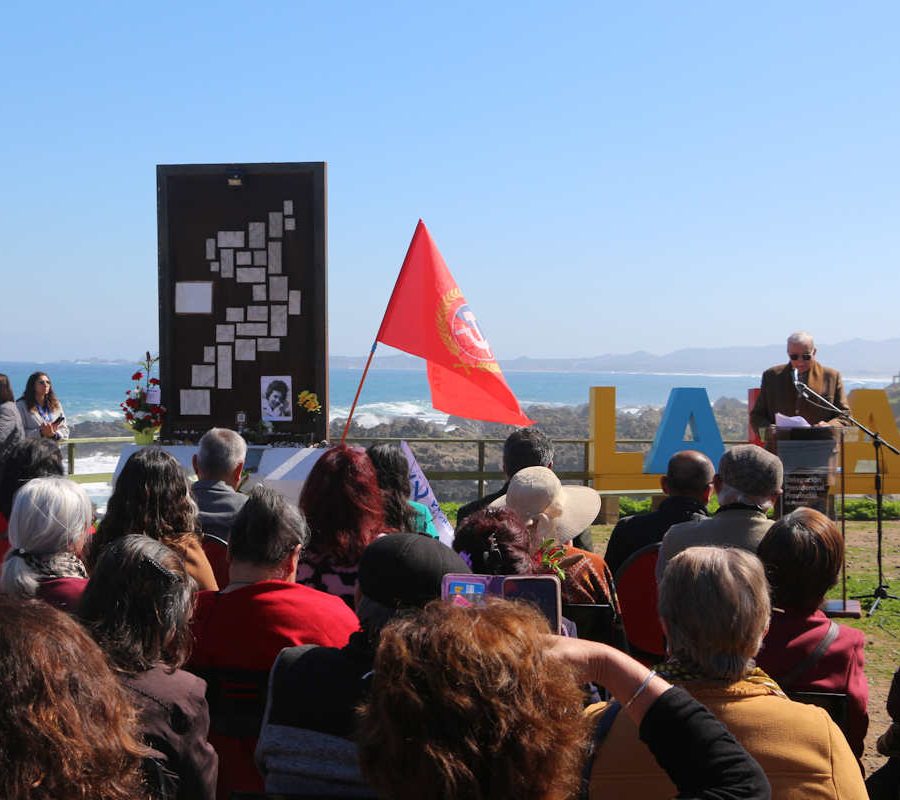 Una emotiva ceremonia se desarrolló en la localidad de La Ballena en homenaje a Marta Ugarte Román