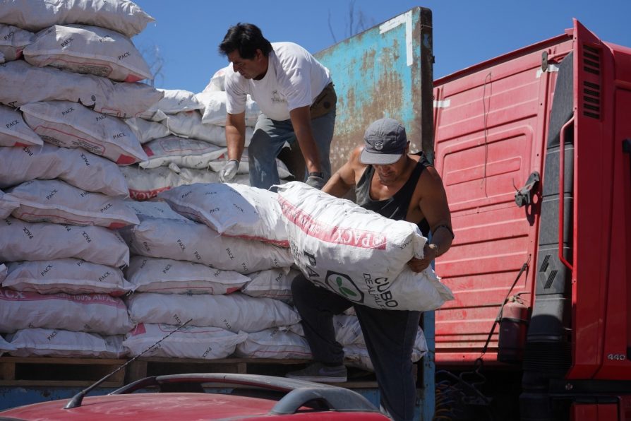 Más de mil agricultores y agricultoras de la provincia de Petorca reciben alimento para ganado para enfrentar sequía
