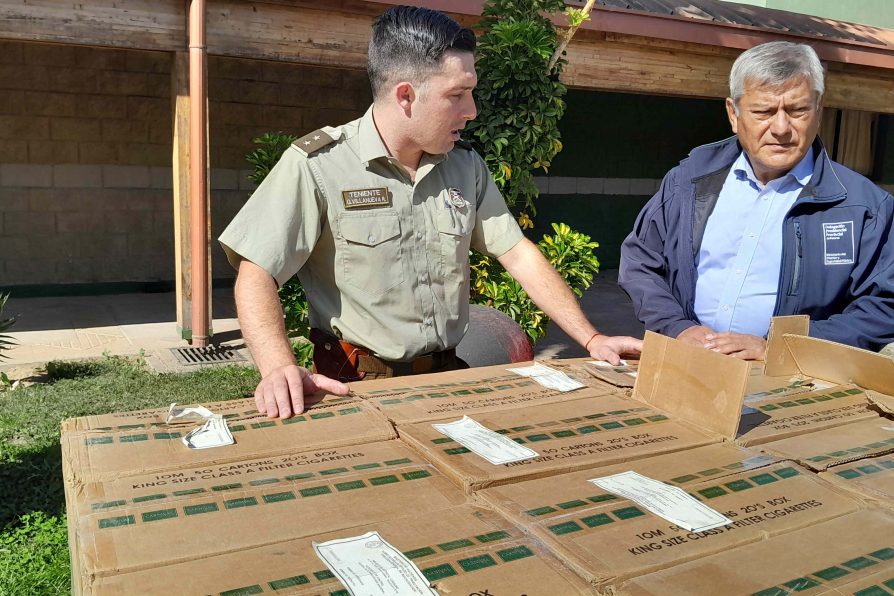 Más de 311 mil cajetillas de contrabando fueron decomisadas por Carabineros de la Tenencia Carreteras Petorca
