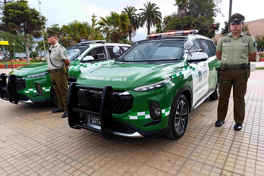 Cuatro nuevos vehículos policiales son entregados para la provincia de Petorca